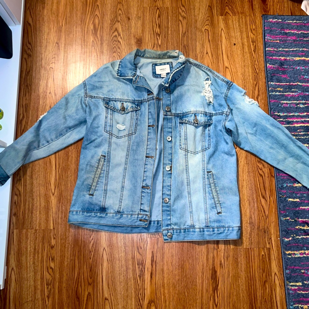 Forever 21 Women’s Denim Jean Jacket| Outdoor Wear| Coat